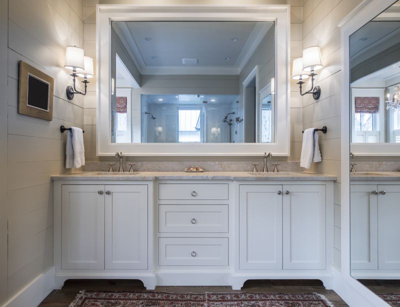 Double Vanity with Mirrors